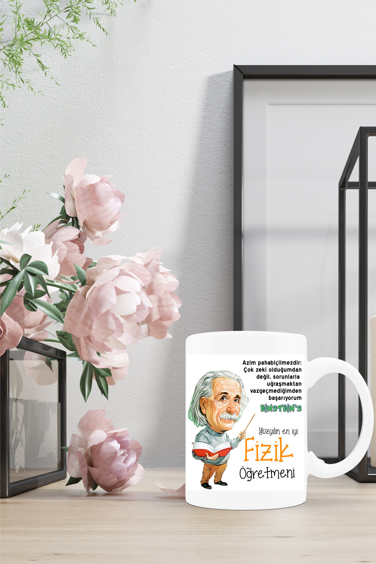 Öğretmenler Gününe Özel Fizik Öğretmeni Kupa Bardak